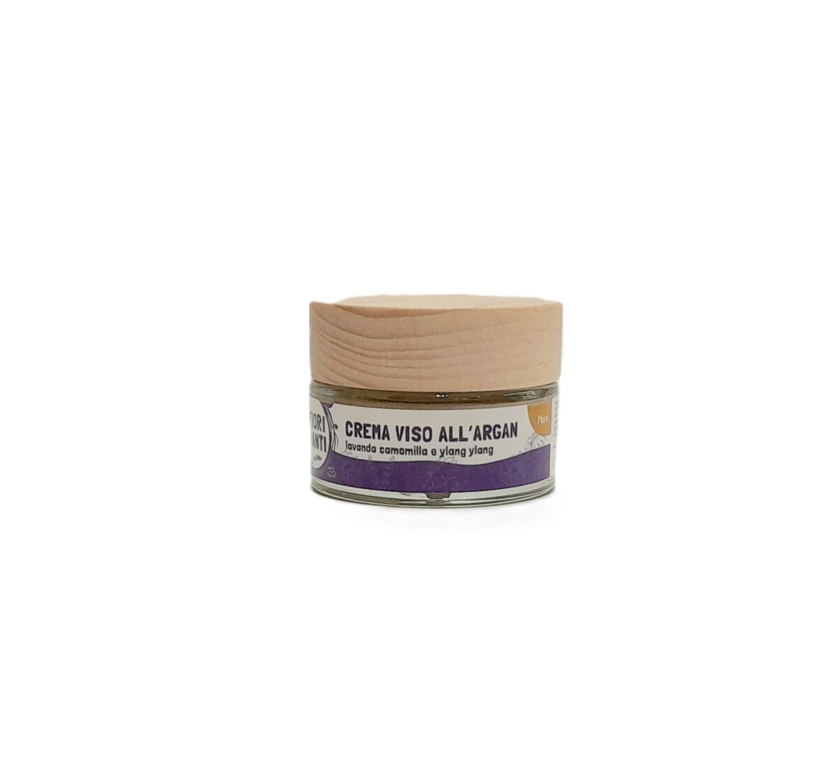 Crema viso all'Argan e olio essenziale di lavanda, camomilla e ylang ylang