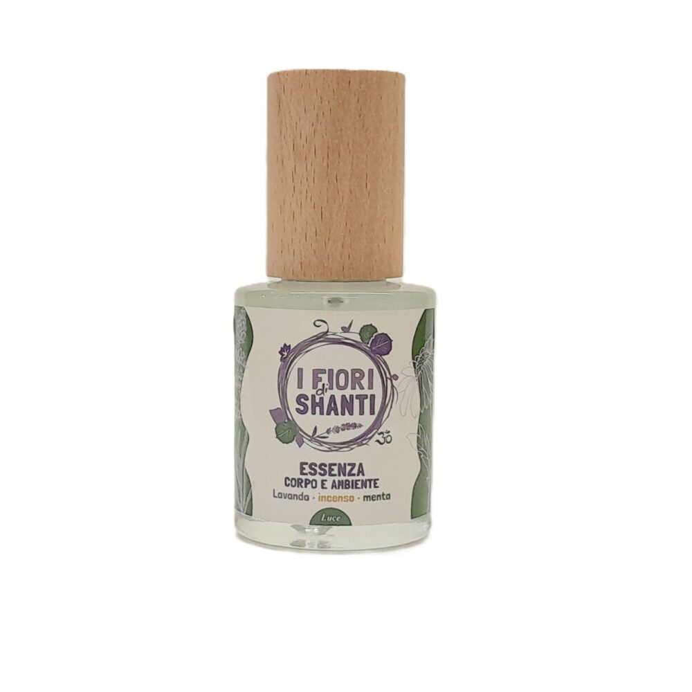 Profumo corpo e ambiente Luce con Menta Lavanda ed Incenso
