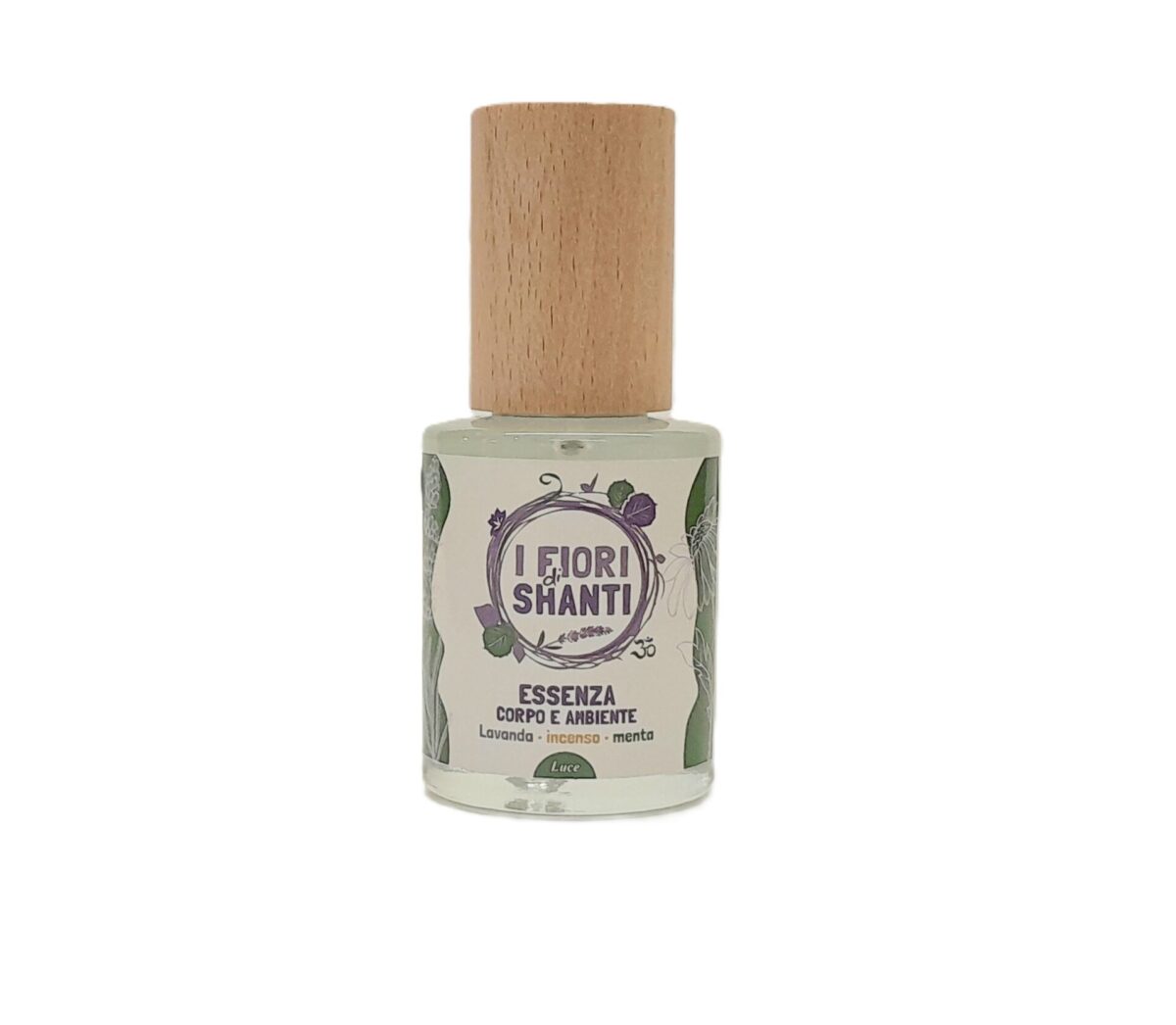 Profumo corpo e ambiente Luce con Menta Lavanda ed Incenso