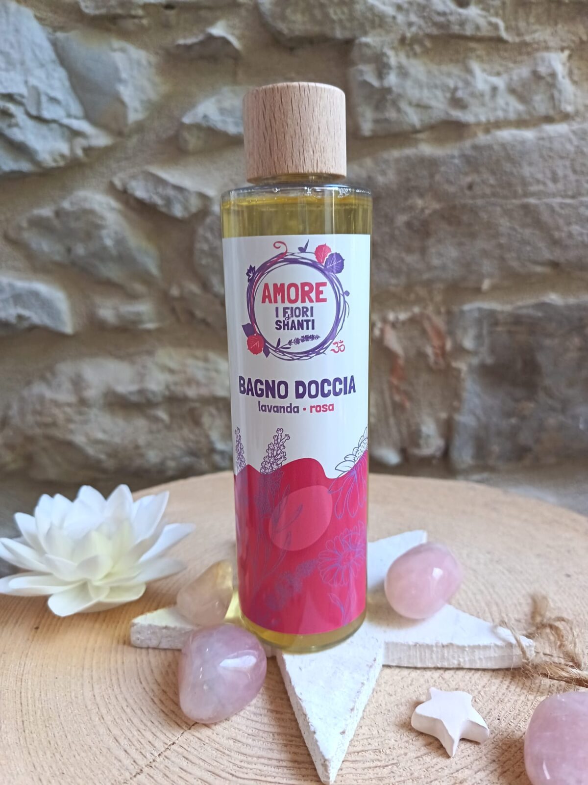 Bagno doccia Amore, con Lavanda e Rosa