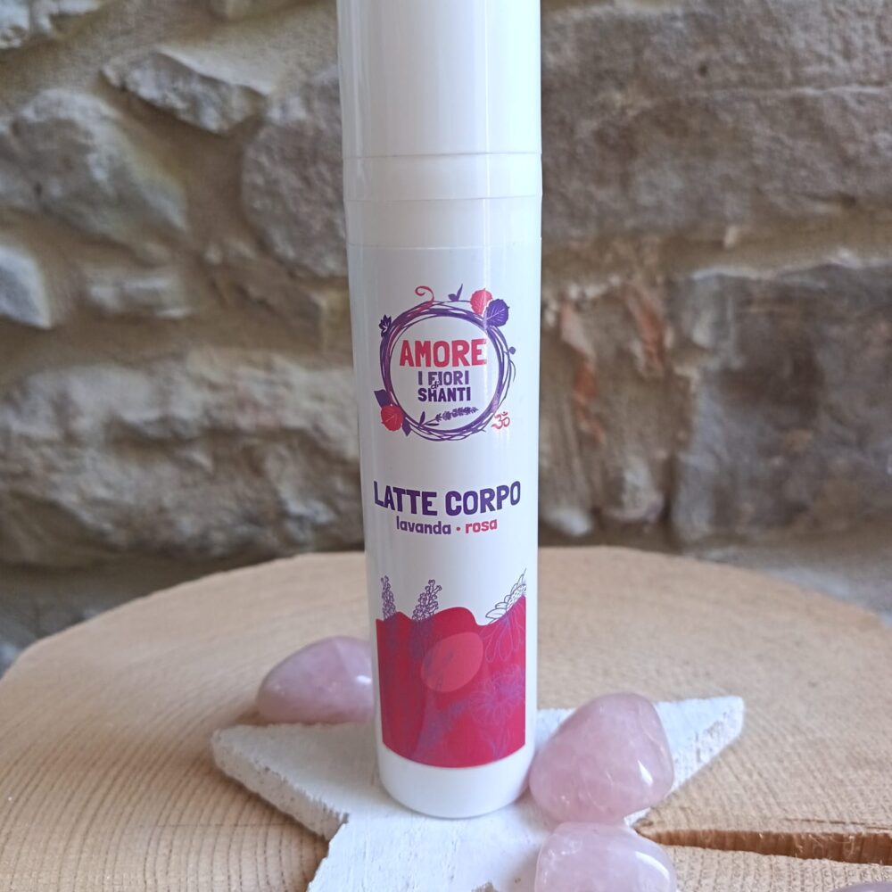 latte corpo Latte corpo con olio essenziale di lavanda e rosa - Amore