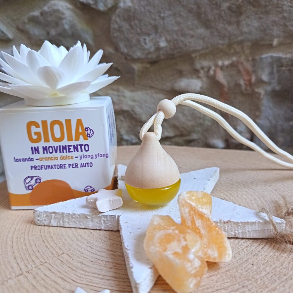 profumatore auto Profumatore per auto Gioia in Movimento Lavanda, Arancia Dolce e Ylang Ylang